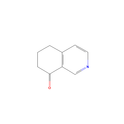 6,7-Dihydro-5H-isoquinolin-8-one (CAS: 21917-88-4) - Chemical Structure and Molecular Formula 