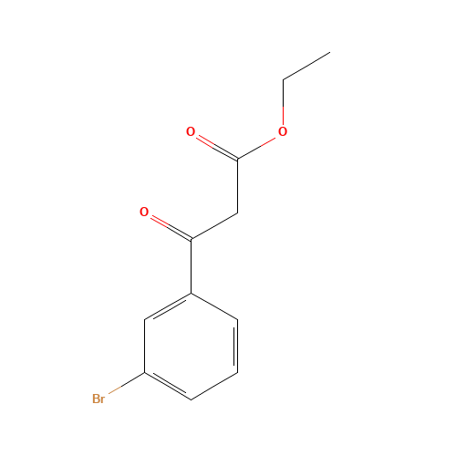 Ethyl (3-bromobenzoyl)acetate (CAS: 21575-91-7) - Chemical Structure and Molecular Formula 