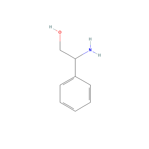 DL-2-Phenylglycinol (CAS: 7568-92-5) - Chemical Structure and Molecular Formula 