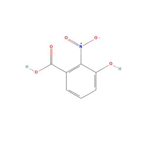 3-HYDROXY-2-NITROBENZOIC ACID (CAS: 602-00-6) - Chemical Structure and Molecular Formula 