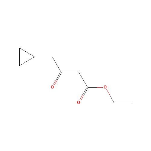 Ethyl 4-cyclopropyl-3-oxobutanoate (CAS: 630399-84-7) - Chemical Structure and Molecular Formula 