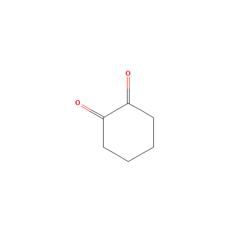 1,2-Cyclohexanedione (CAS: 765-87-7) - Chemical Structure and Molecular Formula 