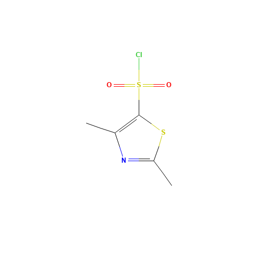 2,4-DIMETHYL-1,3-THIAZOLE-5-SULFONYL CHLORIDE (CAS: 80466-80-4) - Chemical Structure and Molecular Formula 