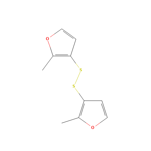 bis-2-methyl-3-furyl disulphide (CAS: 28588-75-2) - Chemical Structure and Molecular Formula 
