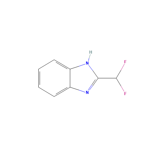 2-(difluoromethyl)-1H-benzo[d]imidazole (CAS: 705-09-9) - Chemical Structure and Molecular Formula 