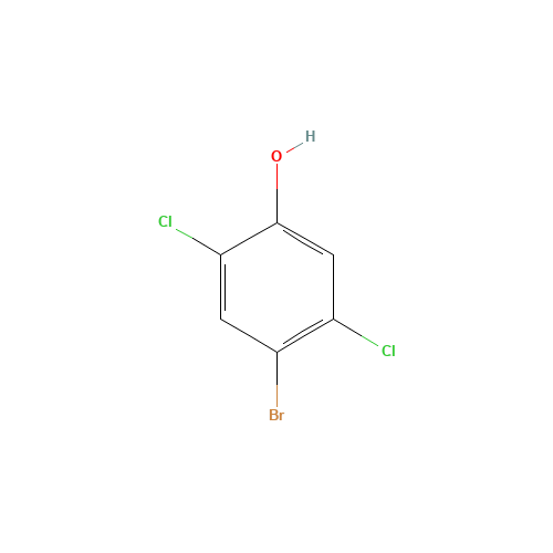 4-Bromo-2,5-dichlorophenol (CAS: 1940-42-7) - Chemical Structure and Molecular Formula 