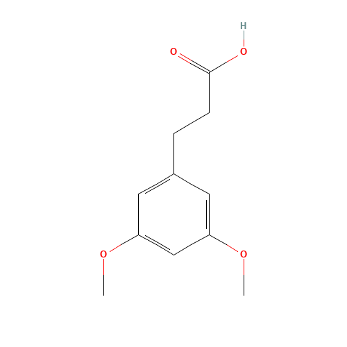 3,5-Dimethoxyphenylpropionic acid (CAS: 717-94-2) - Chemical Structure and Molecular Formula 