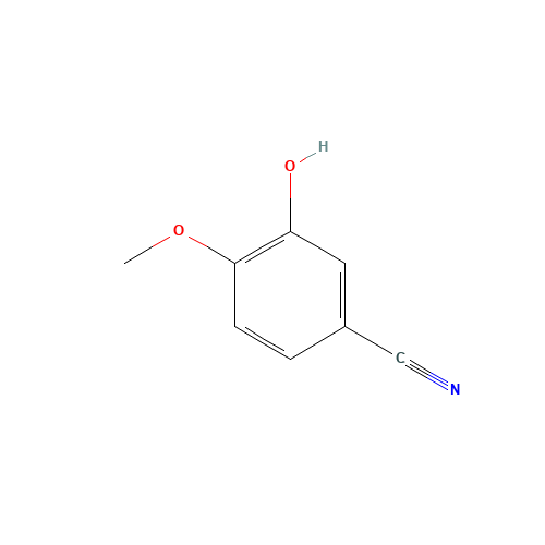 3-hydroxy-4-methoxybenzonitrile (CAS: 52805-46-6) - Chemical Structure and Molecular Formula 
