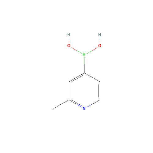 2-Picoline-4-boronic acid (CAS: 579476-63-4) - Chemical Structure and Molecular Formula 