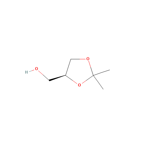 (S)-(2,2-dimethyl-1,3-dioxolan-4-yl)methanol (CAS: 22323-82-6) - Chemical Structure and Molecular Formula 