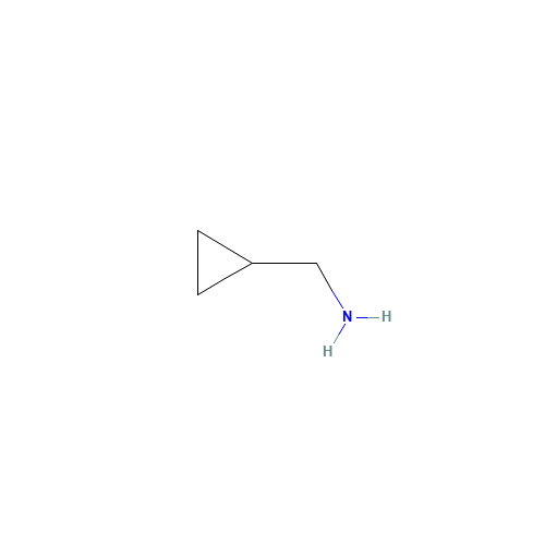 Cyclopropylmethylamine (CAS: 2516-47-4) - Chemical Structure and Molecular Formula 