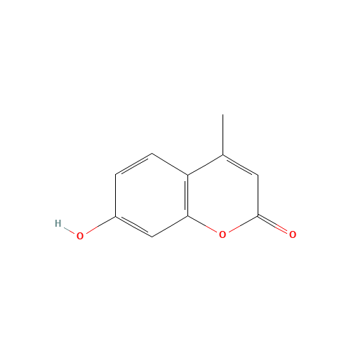 7-Hydroxy-4-methylcoumarin (CAS: 90-33-5) - Chemical Structure and Molecular Formula 