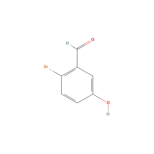 2-Bromo-5-hydroxybenzaldehyde (CAS: 2973-80-0) - Chemical Structure and Molecular Formula 