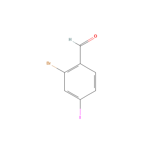 2-Bromo-4-iodobenzaldehyde (CAS: 261903-03-1) - Chemical Structure and Molecular Formula 