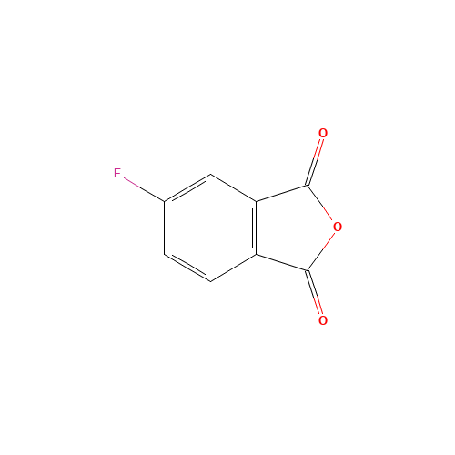 4-Fluorophthalic acid anhydride (CAS: 319-03-9) - Chemical Structure and Molecular Formula 