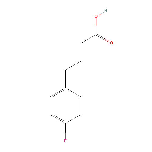 4-(4-Fluorophenyl)butanoic acid (CAS: 589-06-0) - Chemical Structure and Molecular Formula 