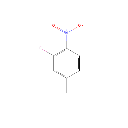 3-Fluoro-4-nitrotoluene (CAS: 446-34-4) - Chemical Structure and Molecular Formula 