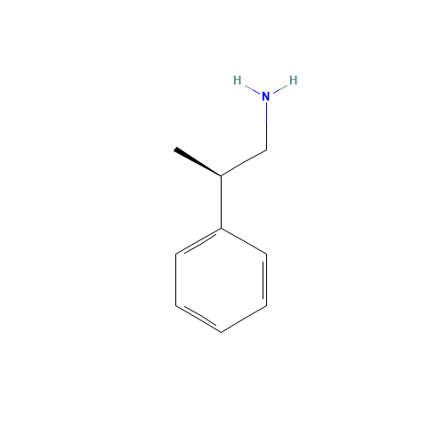 (R)-2-Phenyl-1-propylamine (CAS: 28163-64-6) - Chemical Structure and Molecular Formula 
