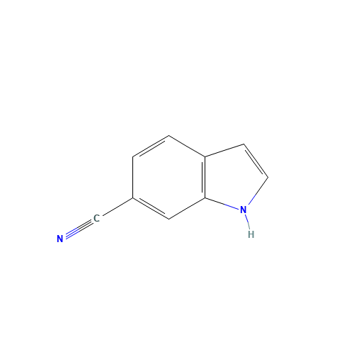 6-Cyanoindole (CAS: 15861-36-6) - Chemical Structure and Molecular Formula 