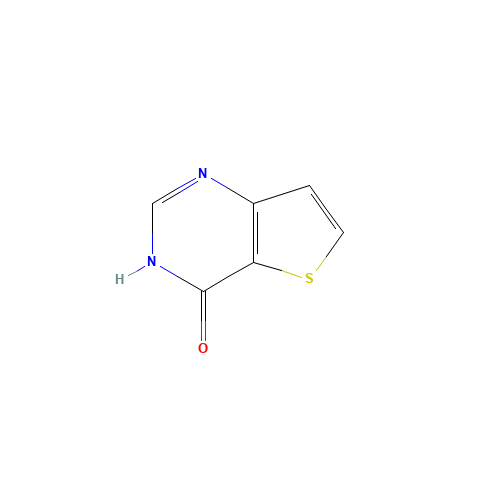 THIENO[3,2-D]PYRIMIDIN-4(3H)-ONE (CAS: 16234-10-9) - Chemical Structure and Molecular Formula 