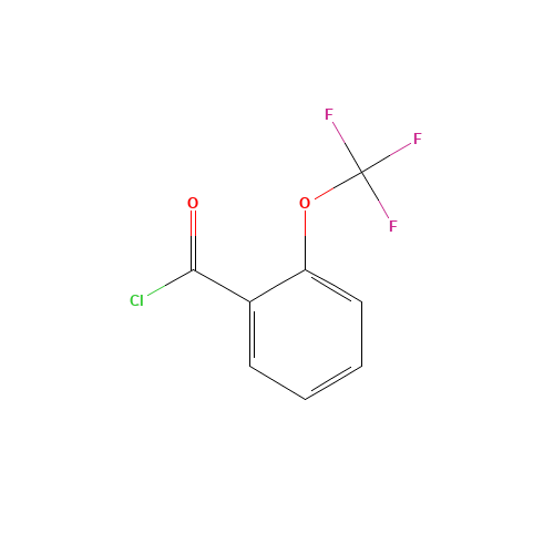 2-(TRIFLUOROMETHOXY)BENZOYL CHLORIDE (CAS: 162046-61-9) - Chemical Structure and Molecular Formula 