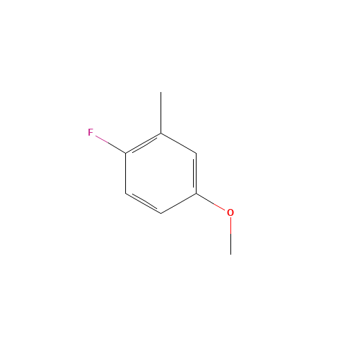 4-FLUORO-3-METHYLANISOLE (CAS: 2338-54-7) - Chemical Structure and Molecular Formula 
