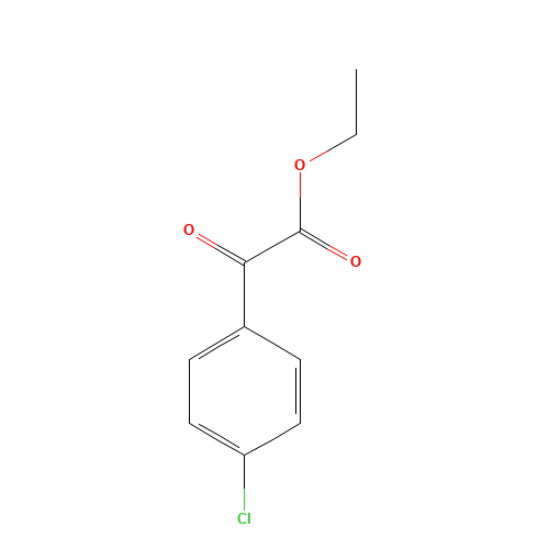 ETHYL 4-CHLOROBENZOYLFORMATE (CAS: 34966-48-8) - Chemical Structure and Molecular Formula 