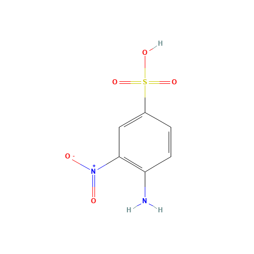 2-Nitroaniline-4-sulfonic acid (CAS: 616-84-2) - Chemical Structure and Molecular Formula 