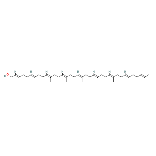 Solanesol (CAS: 13190-97-1) - Chemical Structure and Molecular Formula 