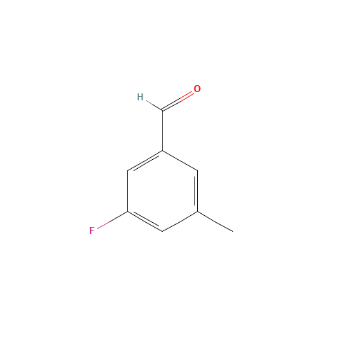 Benzaldehyde,3-fluoro-5-methyl-(9CI) (CAS: 189628-39-5) - Chemical Structure and Molecular Formula 