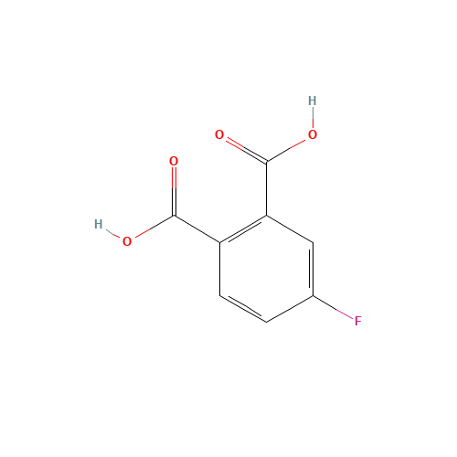 4-Fluorophthalic acid (CAS: 320-97-8) - Chemical Structure and Molecular Formula 
