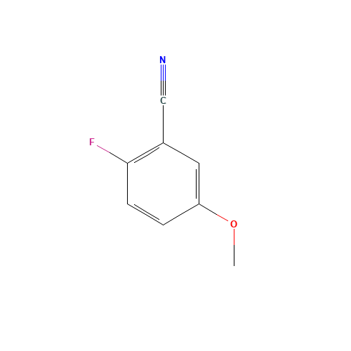 2-FLUORO-5-METHOXYBENZONITRILE (CAS: 127667-01-0) - Chemical Structure and Molecular Formula 