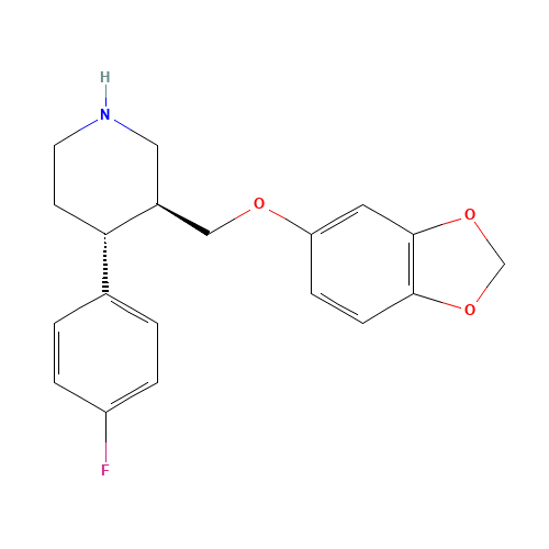 Paroxetine (CAS: 61869-08-7) - Chemical Structure and Molecular Formula 