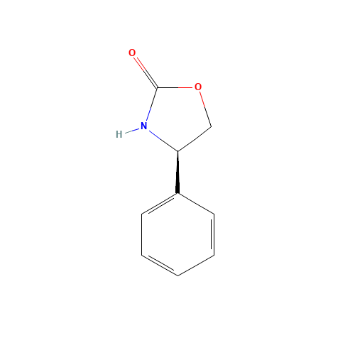 (R)-(-)-4-Phenyl-2-oxazolidinone (CAS: 90319-52-1) - Chemical Structure and Molecular Formula 