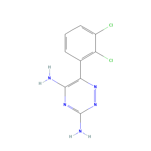 Lamotrigine (CAS: 84057-84-1) - Chemical Structure and Molecular Formula 