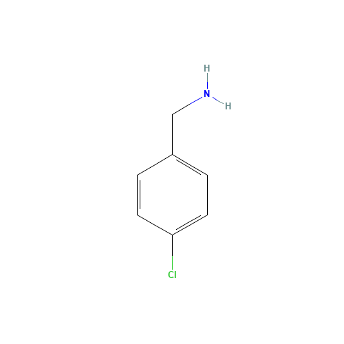 4-Chlorobenzylamine (CAS: 104-86-9) - Chemical Structure and Molecular Formula 