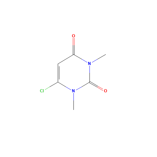 6-Chloro-1,3-dimethyl-2,4-(1H,3H)-pyrimidinedione (CAS: 6972-27-6) - Chemical Structure and Molecular Formula 
