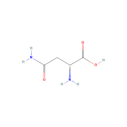 D-(-)-Asparagine monohydrate (CAS: 2058-58-4) - Chemical Structure and Molecular Formula 