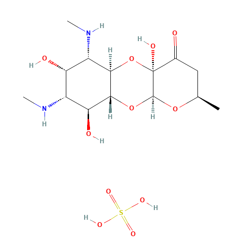 SPECTINOMYCIN SULFATE (CAS: 23312-56-3) - Chemical Structure and Molecular Formula 