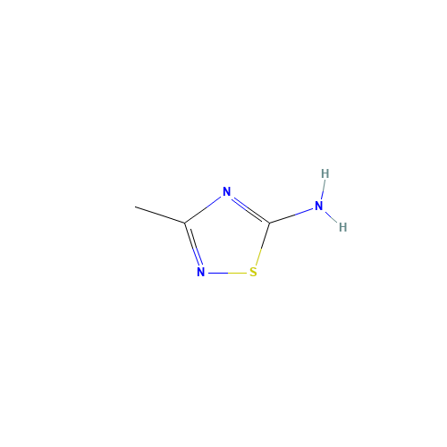 5-AMINO-3-METHYL-1,2,4-THIADIAZOLE (CAS: 17467-35-5) - Chemical Structure and Molecular Formula 
