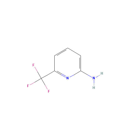 2-Amino-6-(trifluoromethyl)pyridine (CAS: 34486-24-3) - Chemical Structure and Molecular Formula 
