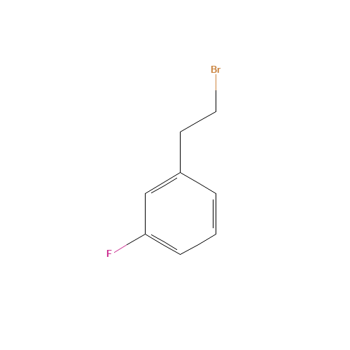 3-FLUOROPHENETHYL BROMIDE (CAS: 25017-13-4) - Chemical Structure and Molecular Formula 