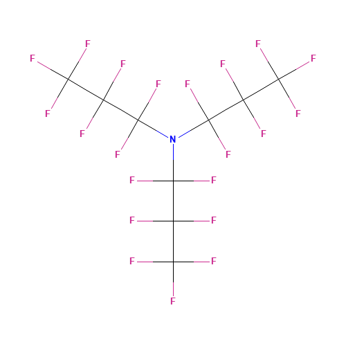 Perfluorotripropylamine (CAS: 338-83-0) - Chemical Structure and Molecular Formula 