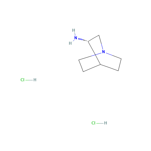 (S)-3-Aminoquinuclidine dihydrochloride (CAS: 119904-90-4) - Chemical Structure and Molecular Formula 