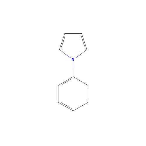 1-PHENYLPYRROLE (CAS: 635-90-5) - Chemical Structure and Molecular Formula 