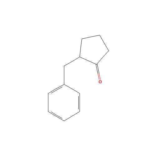 2-BENZYL-CYCLOPENTANONE (CAS: 2867-63-2) - Chemical Structure and Molecular Formula 