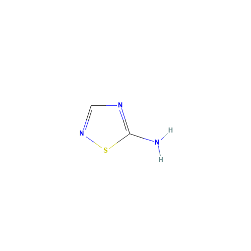 5-Amino-1,2,4-thiadiazole (CAS: 7552-07-0) - Chemical Structure and Molecular Formula 