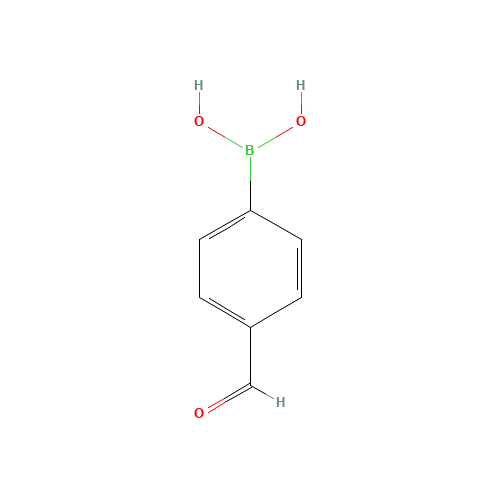 4-Formylphenylboronic acid (CAS: 87199-17-5) - Chemical Structure and Molecular Formula 