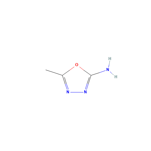 5-METHYL-1,3,4-OXADIAZOL-2-YLAMINE (CAS: 52838-39-8) - Chemical Structure and Molecular Formula 
