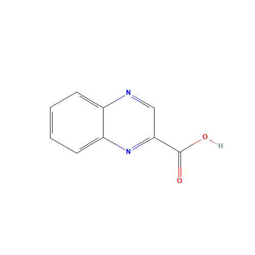2-Quinoxalinecarboxylic acid (CAS: 879-65-2) - Chemical Structure and Molecular Formula 